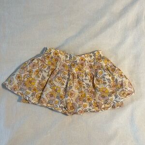 5 toddler floral skirt
